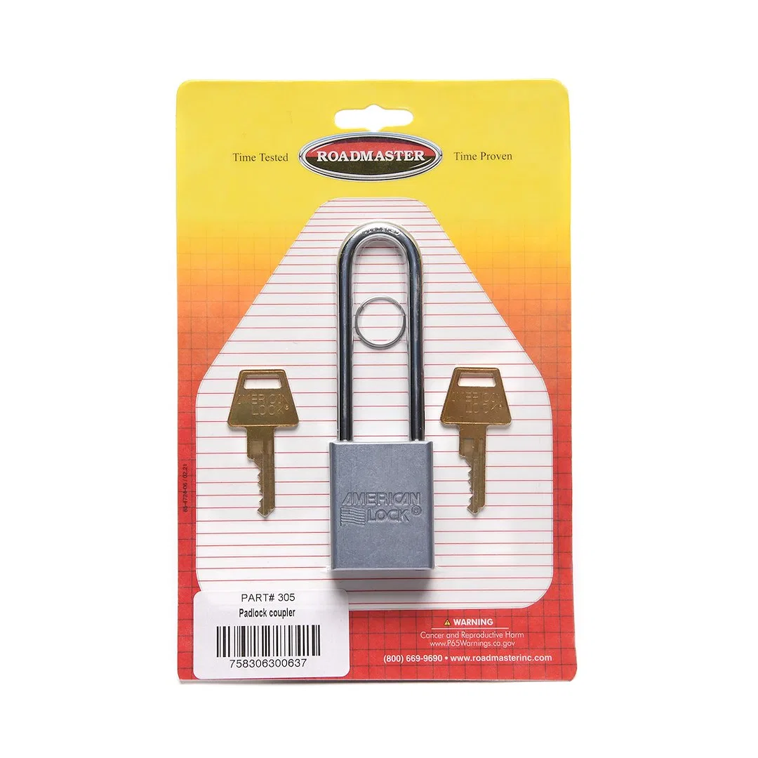 305 – ROADMASTER Padlock, Key Type Steel With Coupler Lock Single - view 2